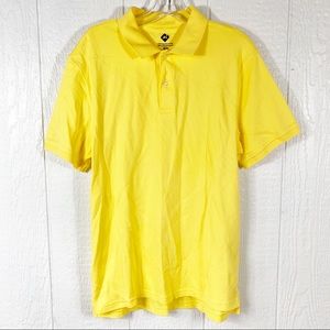 Vibrant Yellow Polo Shirt cotton
